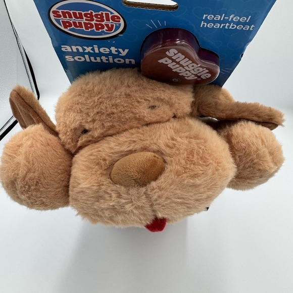 Original Snuggle Puppy Heartbeat Stuffed Toy Dogs Anxiety - Brown - New - Picture 2 of 7